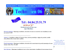 Tablet Screenshot of electricien-a.com